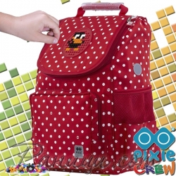 Pixie Crew Ученическа раница с панел Red/White Dots PXB-22-87 Pixie Crew Ученическа раница с панел Red/White Dots PXB-22-87